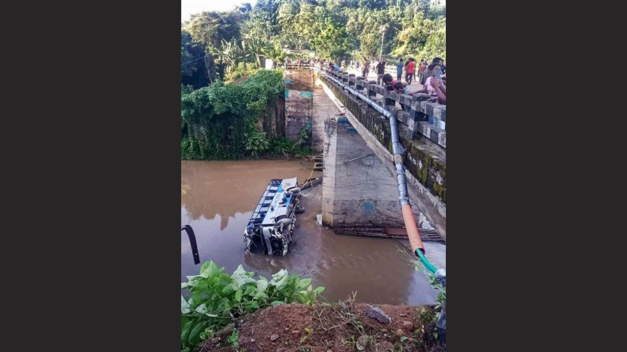 Meghalaya: 5 dead, 16 injured as bus plunges into swollen river