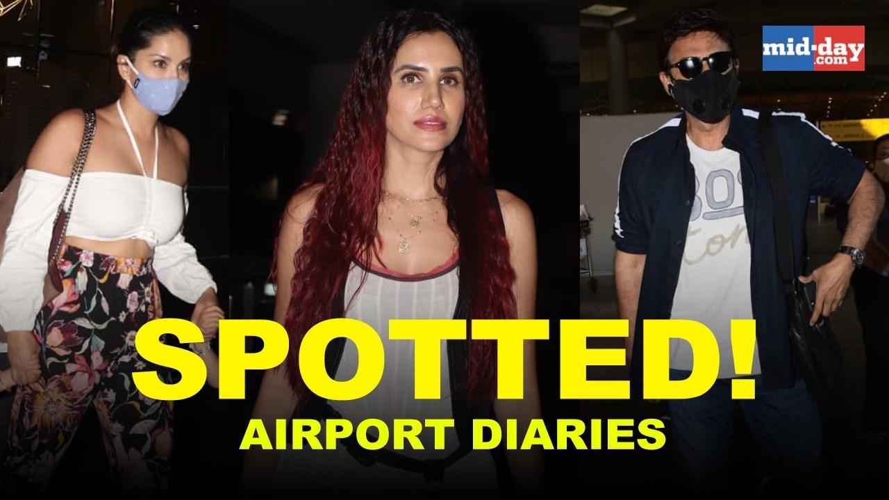 Sunny Leone, Sonnalli Seygall and others spotted at the airport