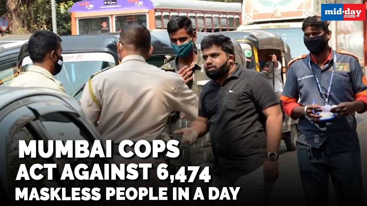 Mumbai cops act against 6,474 people not wearing a mask in a day