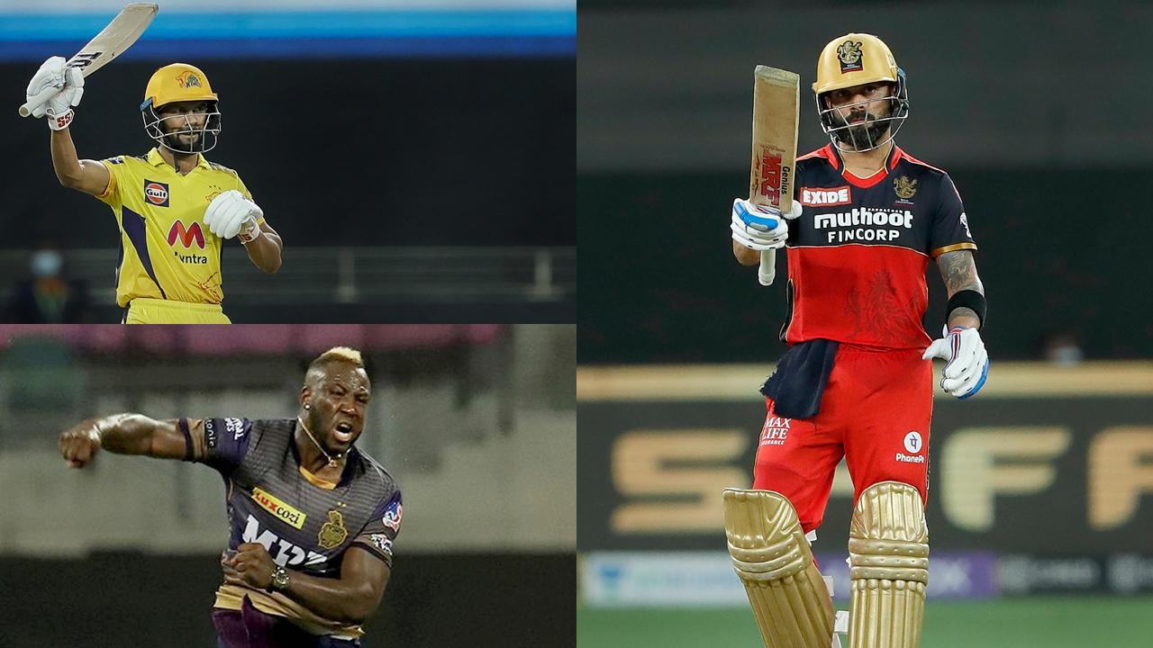 A collage of IPL cricketers. Pics/ PTI