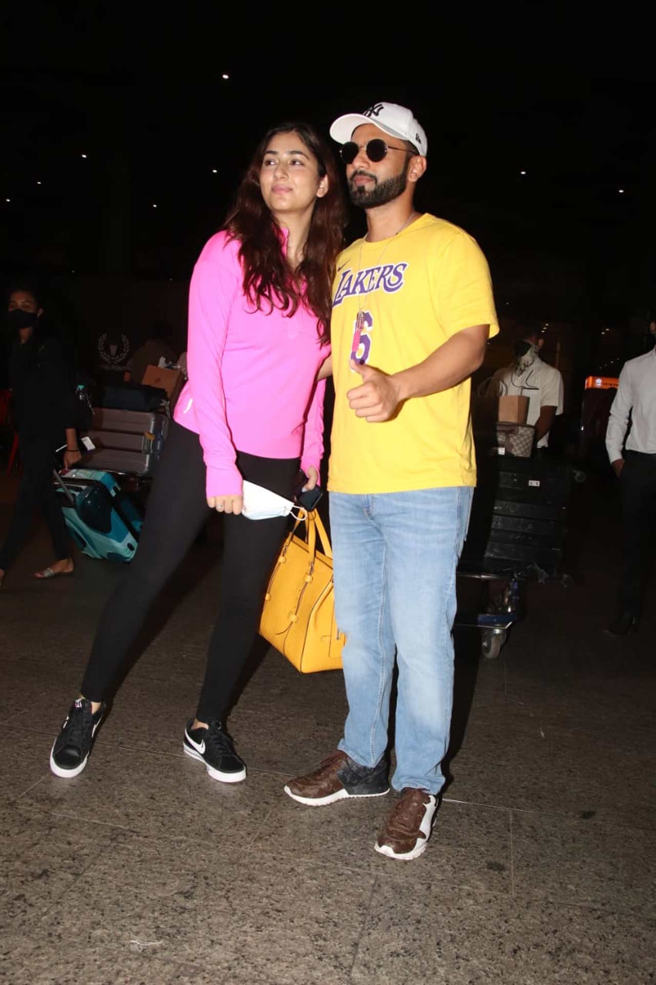 Disha Parmar and Rahul Vaidya couldn't stop sharing their loved up pictures from their honeymoon, and left their social media followers in awe! Disha and Rahul were beaming with joy as they posed for the camera at the Mumbai airport. 