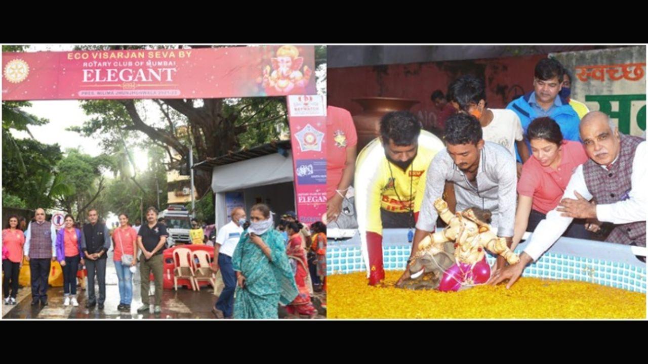 Rotary Elegant Eco Visarjan for Ganesh Utsav 2021