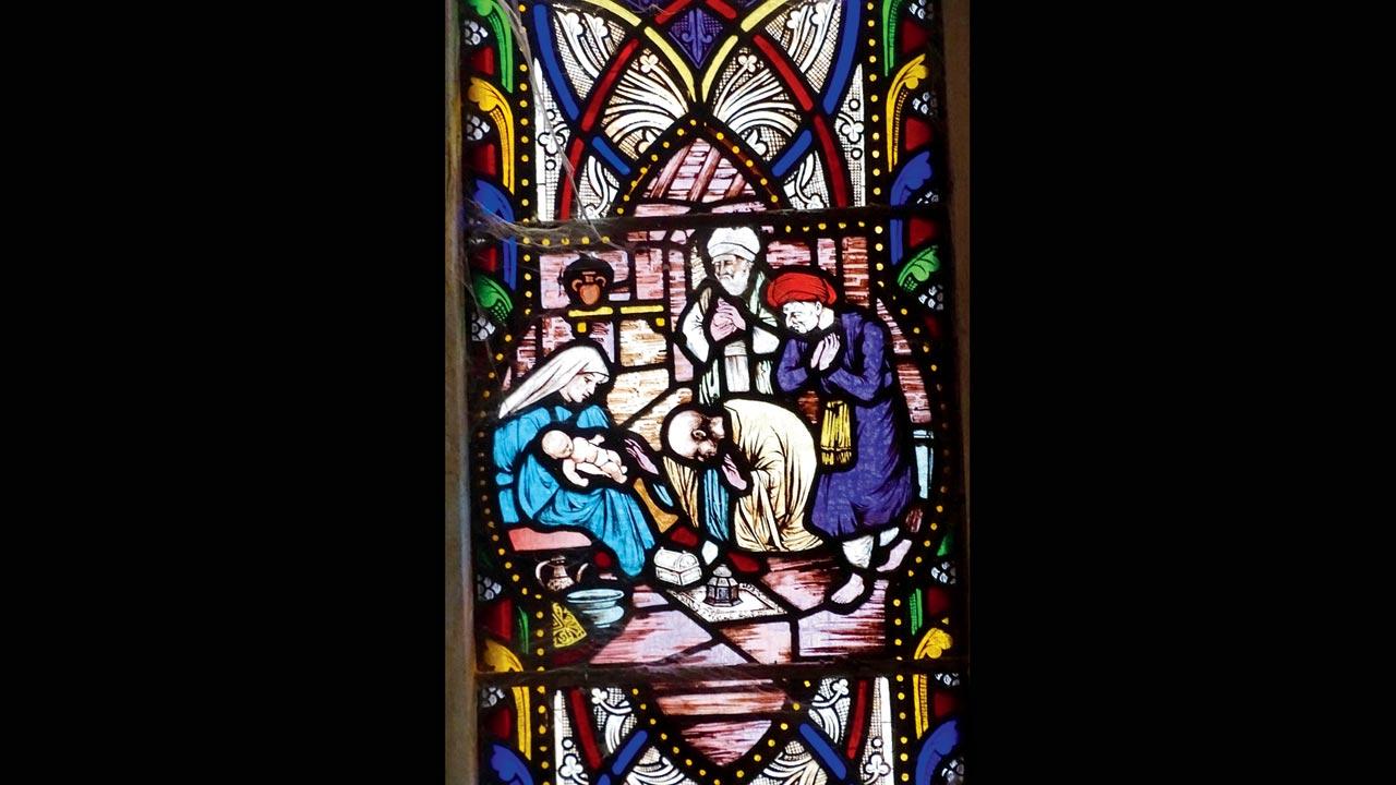Afghan Church Barr Memorial Window — Adoration of the Magi — Later addition by students of Sir JJ School of Art. Pics courtesy/Swati Chandgadkar