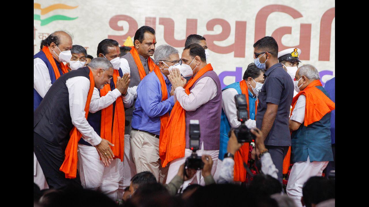 Political observers say the BJP expects to make a significant impact ahead of the 2022 state polls with this new-look ministry. The party expects to face the voters with a clean slate. Pic/PTI