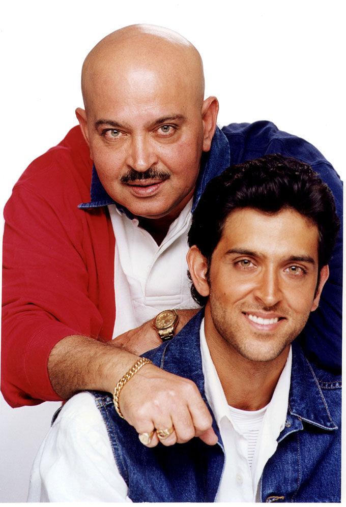 In the last few years, Rakesh Rohan has been keeping away from the limelight and hitting the gym. In picture: Rakesh and son Hrithik.