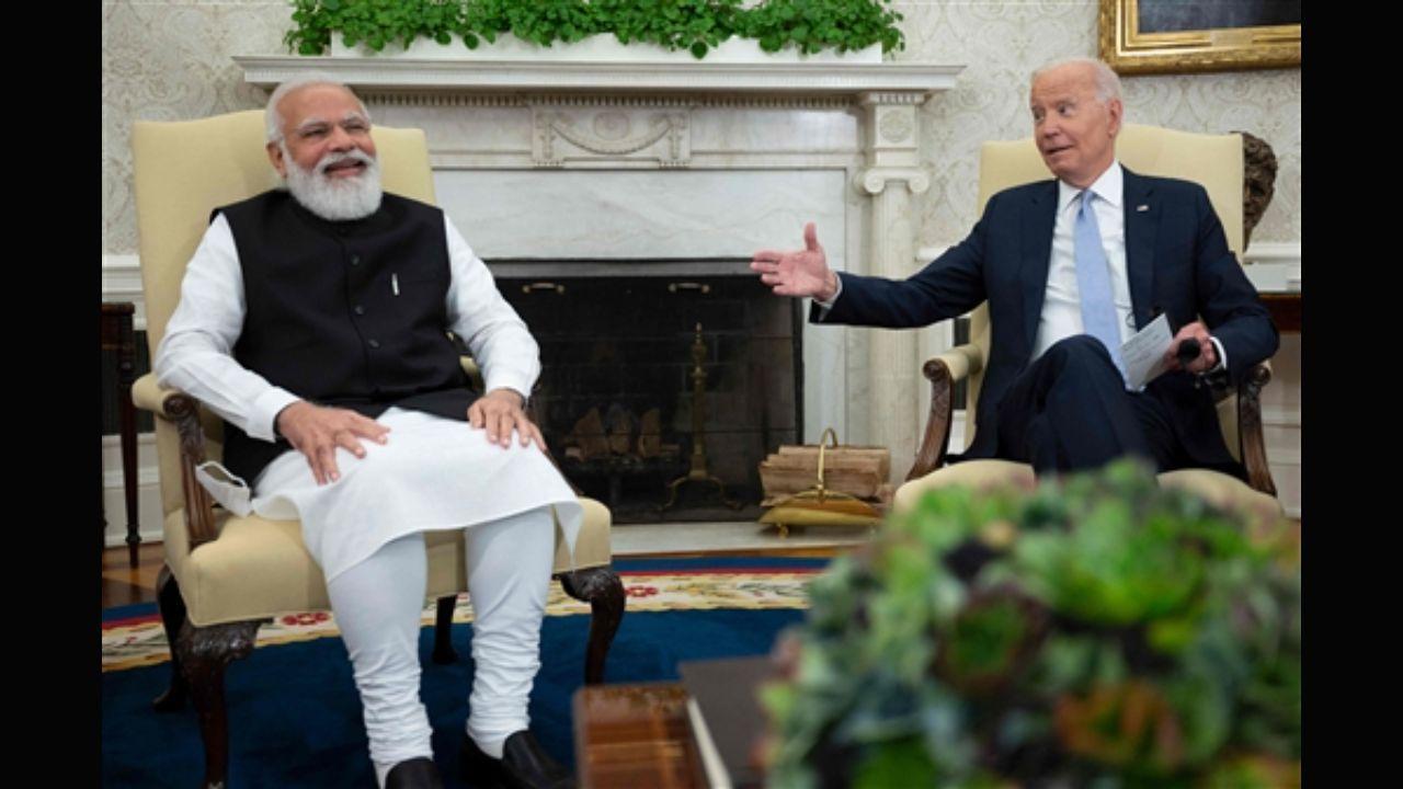 PM Narendra Modi holds first bilateral meeting with US President Joe Biden