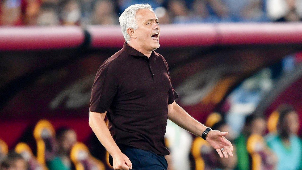 Jose goes wild after Roma win to go atop table