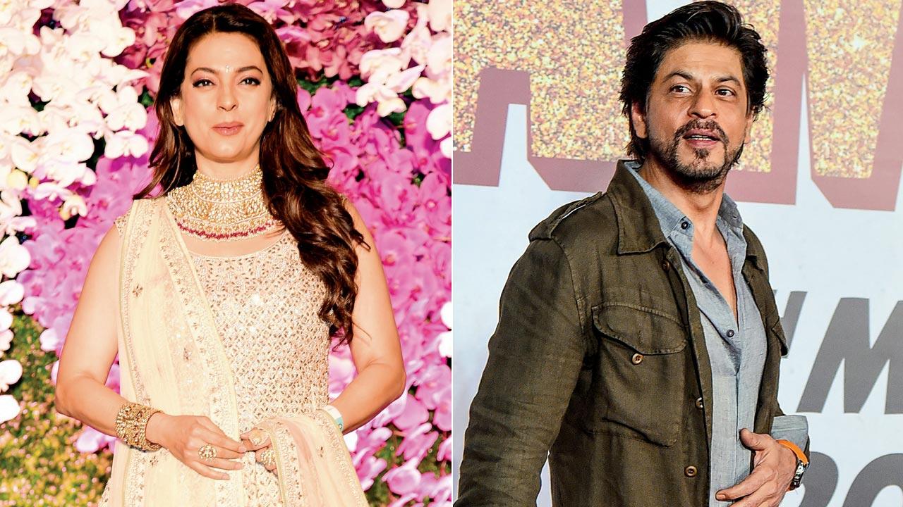 Juhi Chawla and Shah Rukh Khan