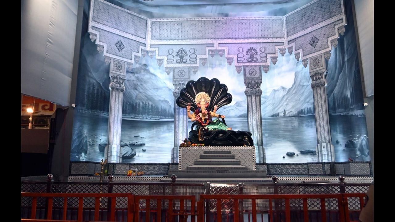 This is the second time in a row that the pandal is seeing sombre observance of Ganesh Chaturthi due to the Covid-19 pandemic