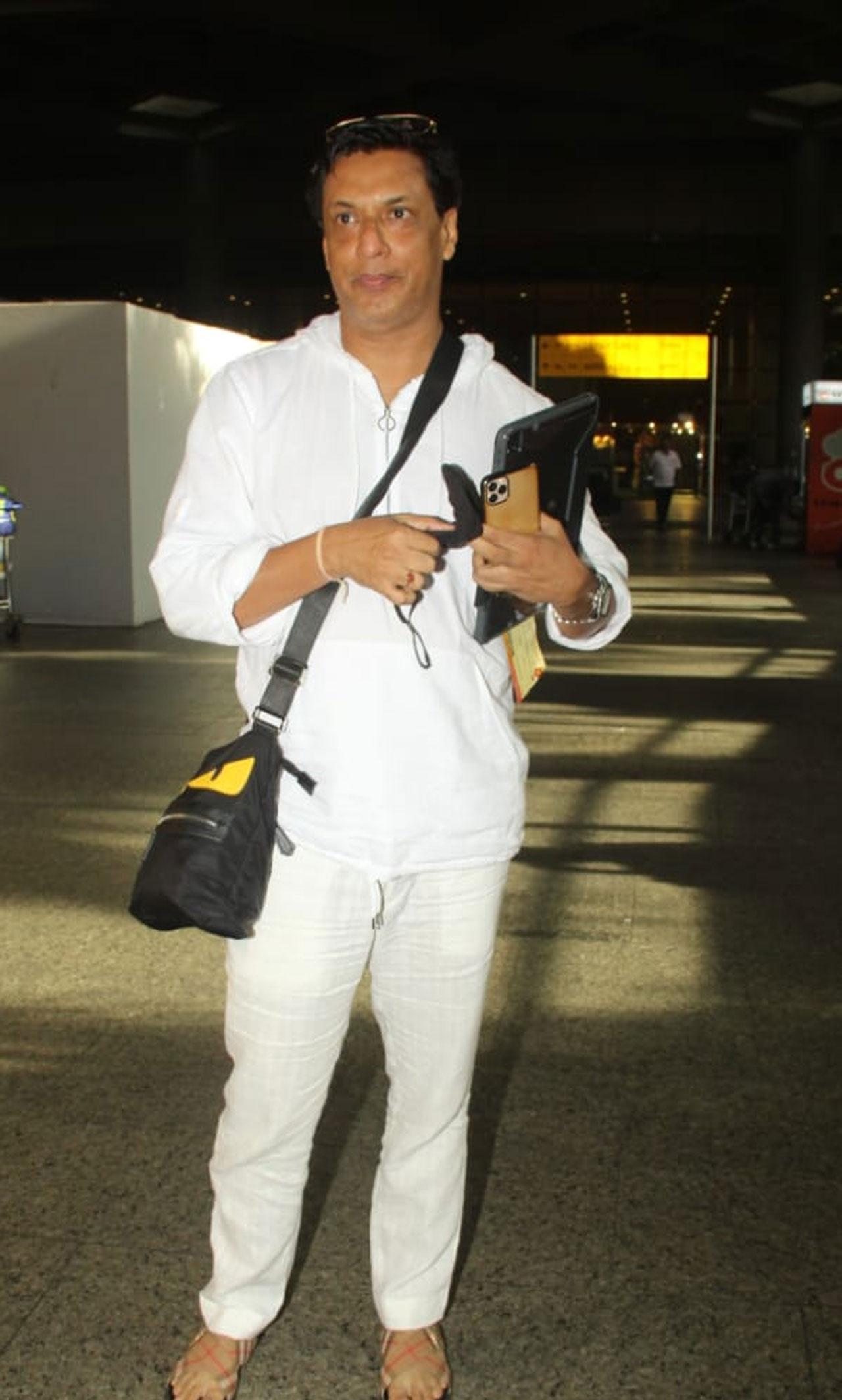 National-Award winning filmmaker Madhur Bhandarkar was also spotted at the airport. Bhandarkar's Indu Sarkar was screened at the 6th Indian Film Festival in Hungary and Bosnia and Herzegovina. 