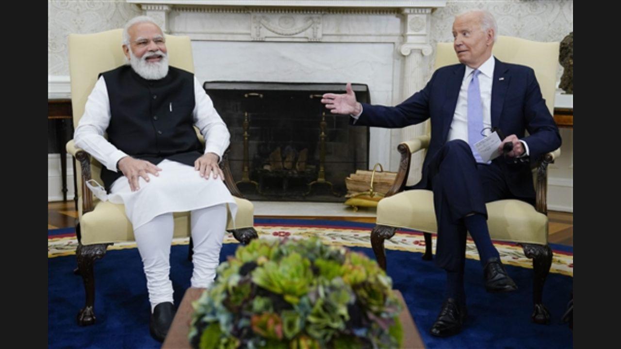 Modi said US President Joe Biden is taking initiatives to implement his vision for India-US relations. He also thanked Biden for the warm welcome accorded to him and his delegation at the White House.