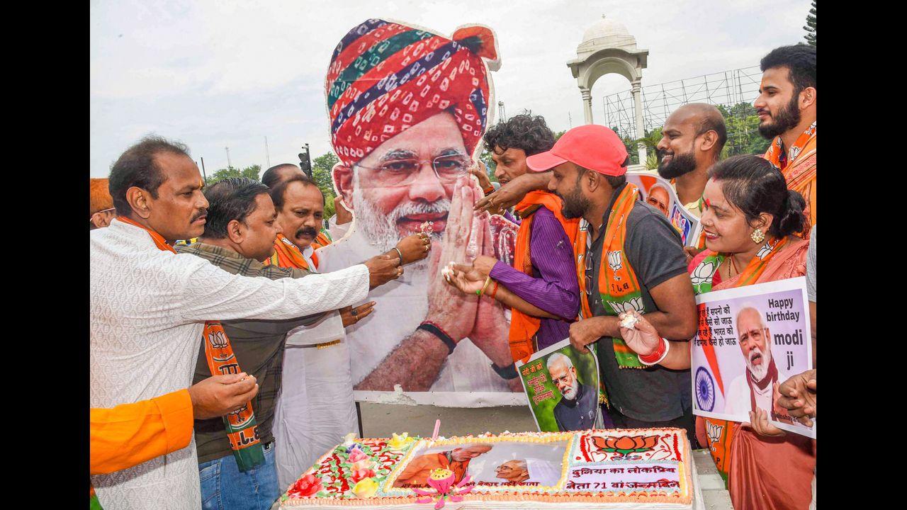 On PM Modi's 71st birthday, the party has asked its workers across the country to facilitate Covid-19 vaccination drive as part of its 
