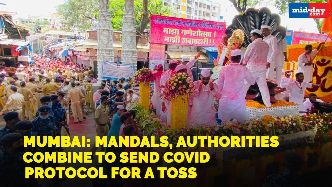 Mumbai: Mandals, authorities combine to send Covid protocol for a toss
