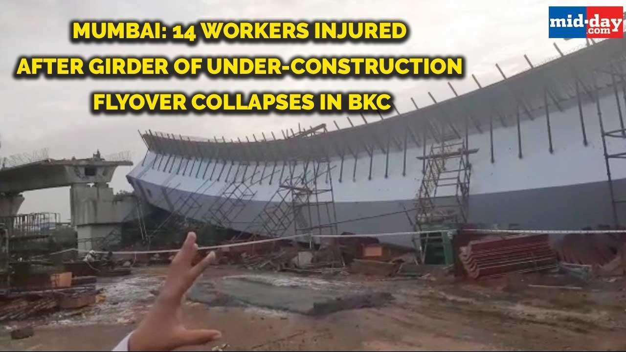 Mumbai: 14 workers injured after girder of under-construction flyover collapses