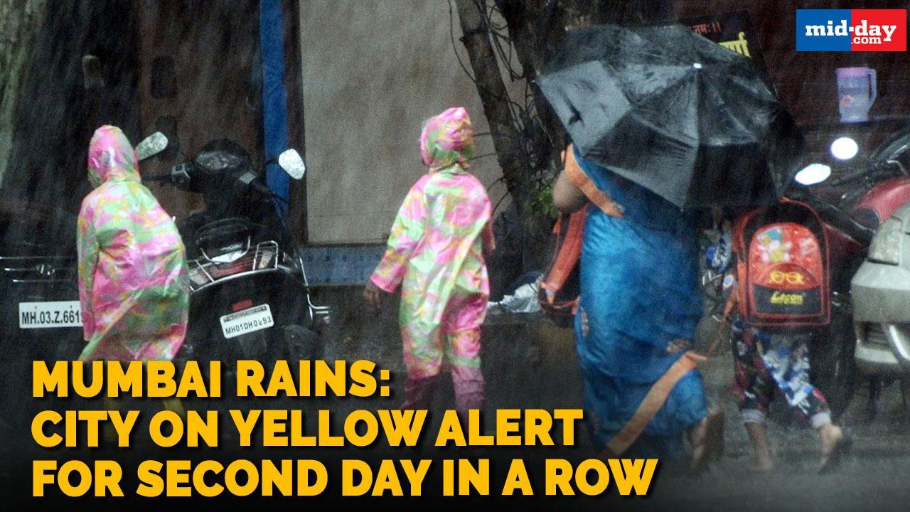 Mumbai Rains: City on Yellow Alert for second day in a row