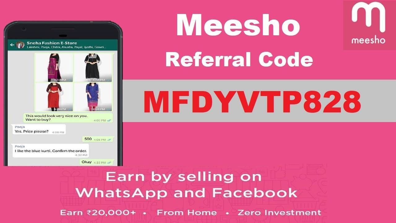 Meesho Referral Code | Refer & Earn Upto FREE Rs 50,000 Zero Investment