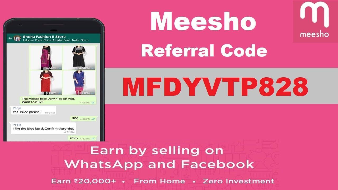 Meesho Referral Code  Refer & Earn Upto FREE Rs 50,000 Zero