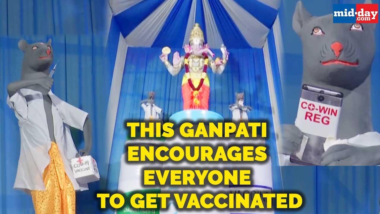 This Ganpati encourages everyone to get vaccinated