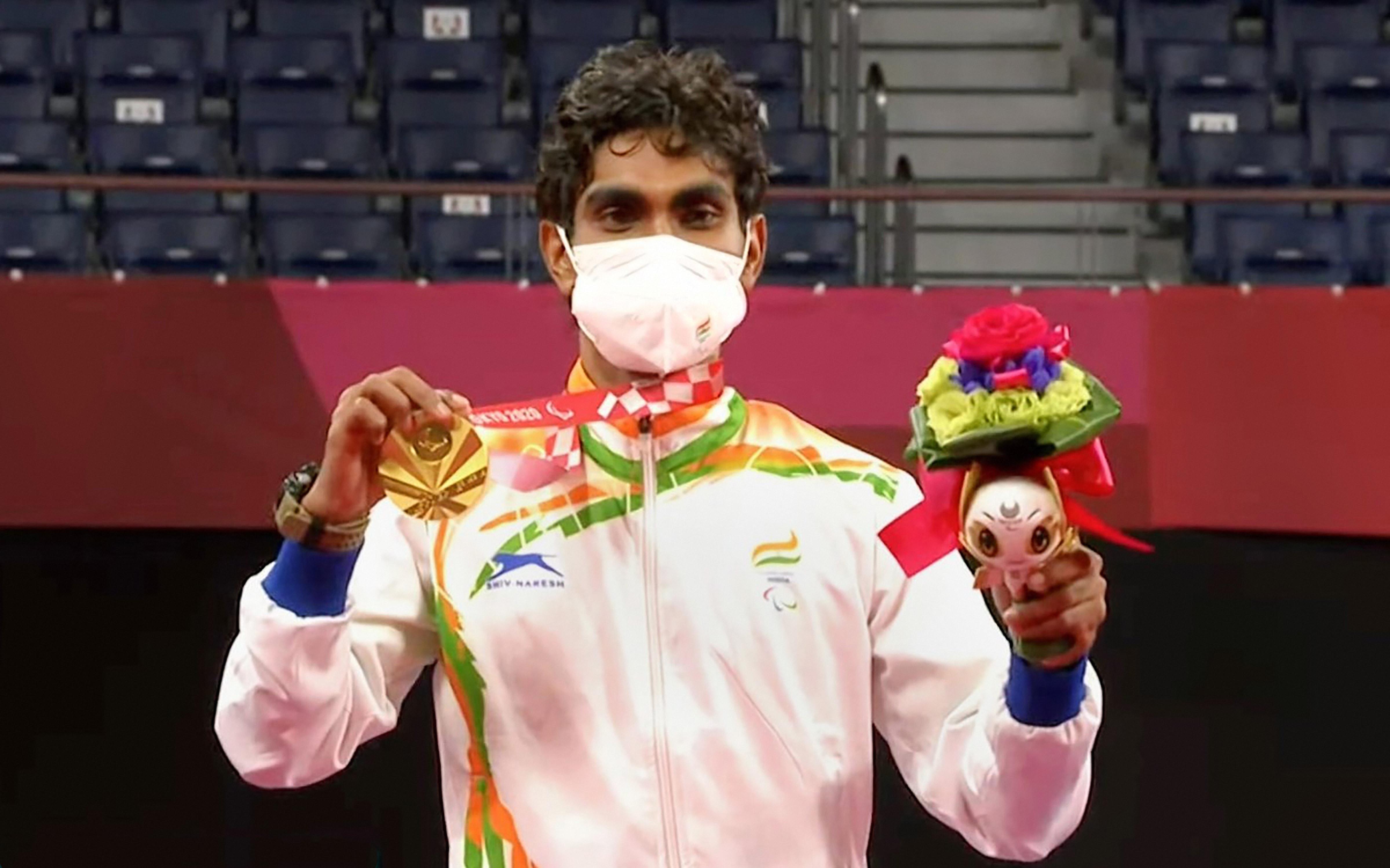 Pramod Bhagat - Reigning world champion Pramod Bhagat claimed a historic badminton gold medal in men's singles SL3 class after notching up a thrilling straight-game win over Great Britain's Daniel Bethell in the summit clash at the Tokyo Paralympics. As badminton made its debut at the Paralympics this year, world number 1 Bhagat, thus became the first Indian to win a gold medal in the sport