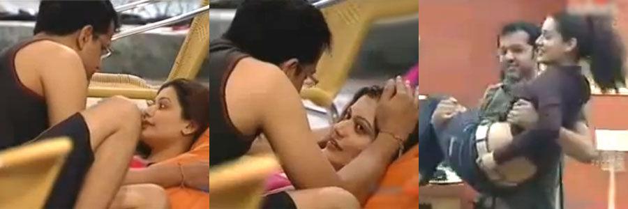 Rahul Mahajan and Payal Rohatgi: Rahul's flirtatious nature is no secret, and this came to the fore in season 2. He went to the extent of kissing Payal in one of the episodes and even carried her in his arms apart from getting cosy with her in the pool. The two were also involved in a massage session. After breaking up with Rahul, Payal started dating wrestler Sangram Singh, who incidentally was an inmate in Bigg Boss 7.