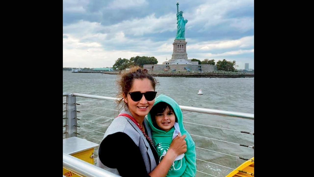 Sania Mirza’s son Izhaan meets 'the lady'