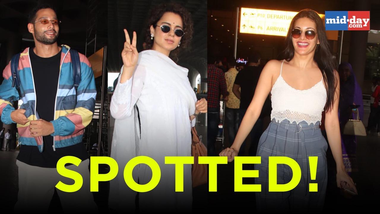 Spotted: Kangana, Siddhant Chaturvedi and Amyra Dastur on the streets of Mumbai