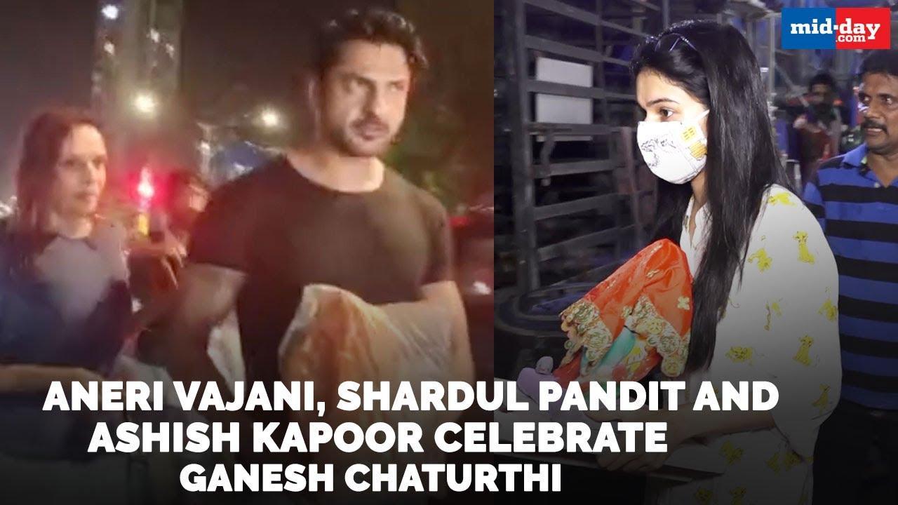 Aneri Vajani, Shardul Pandit and Ashish Kapoor celebrate Ganesh Chaturthi