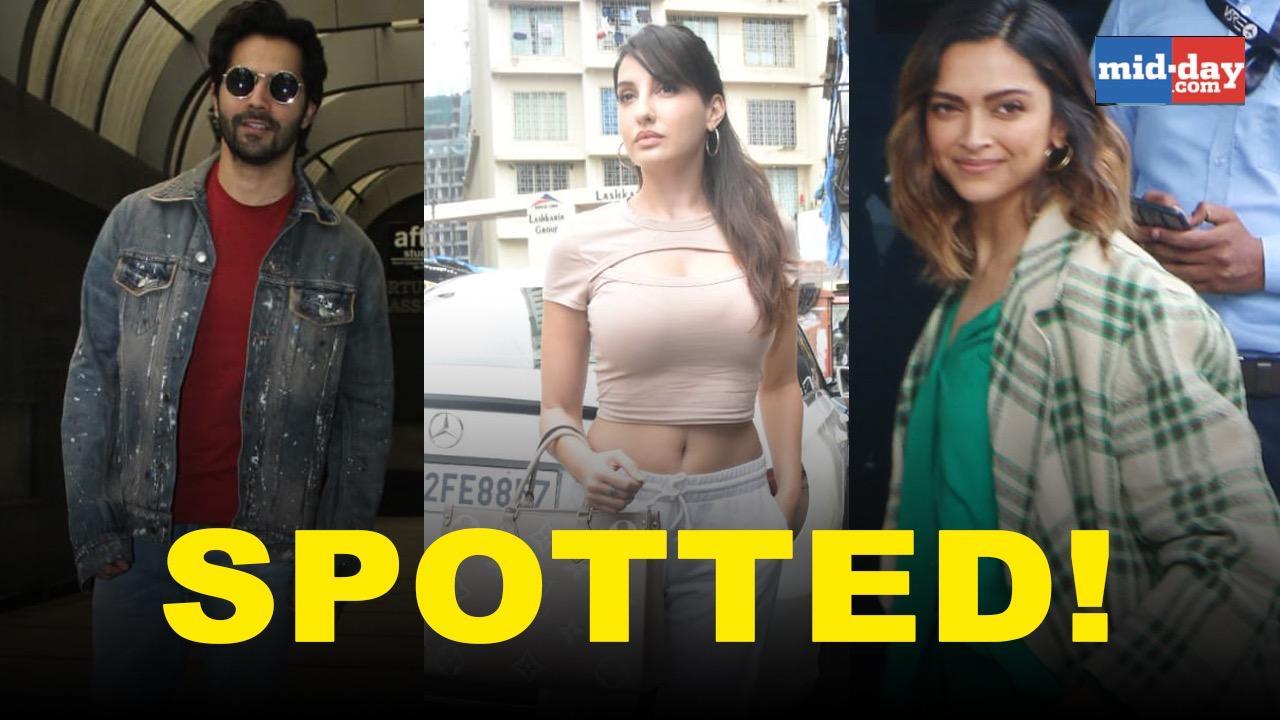 Spotted: Deepika Padukone, Varun Dhawan, Nora Fatehi on the streets of Mumbai