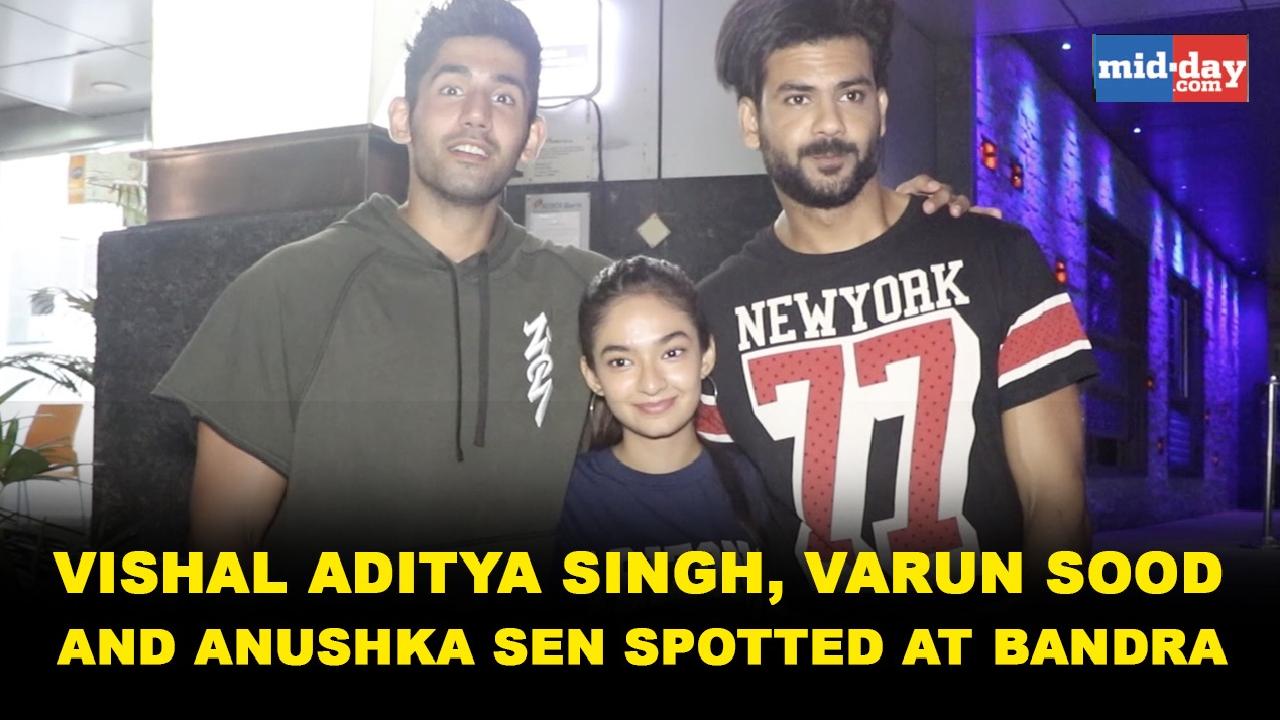 Vishal Aditya Singh, Varun Sood and Anushka Sen spotted at Bandra