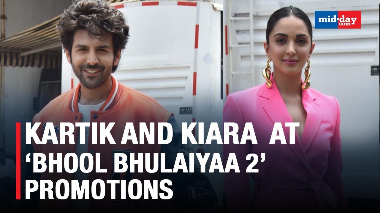 Kartik Aryan & Kiara Advani promote their upcoming film Bhool Bhulaiyaa 2