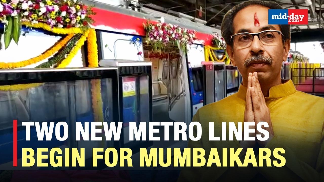 CM Uddhav Thackeray Inaugurates Two New Metro Lines in Mumbai On 'Gudi Padwa'
