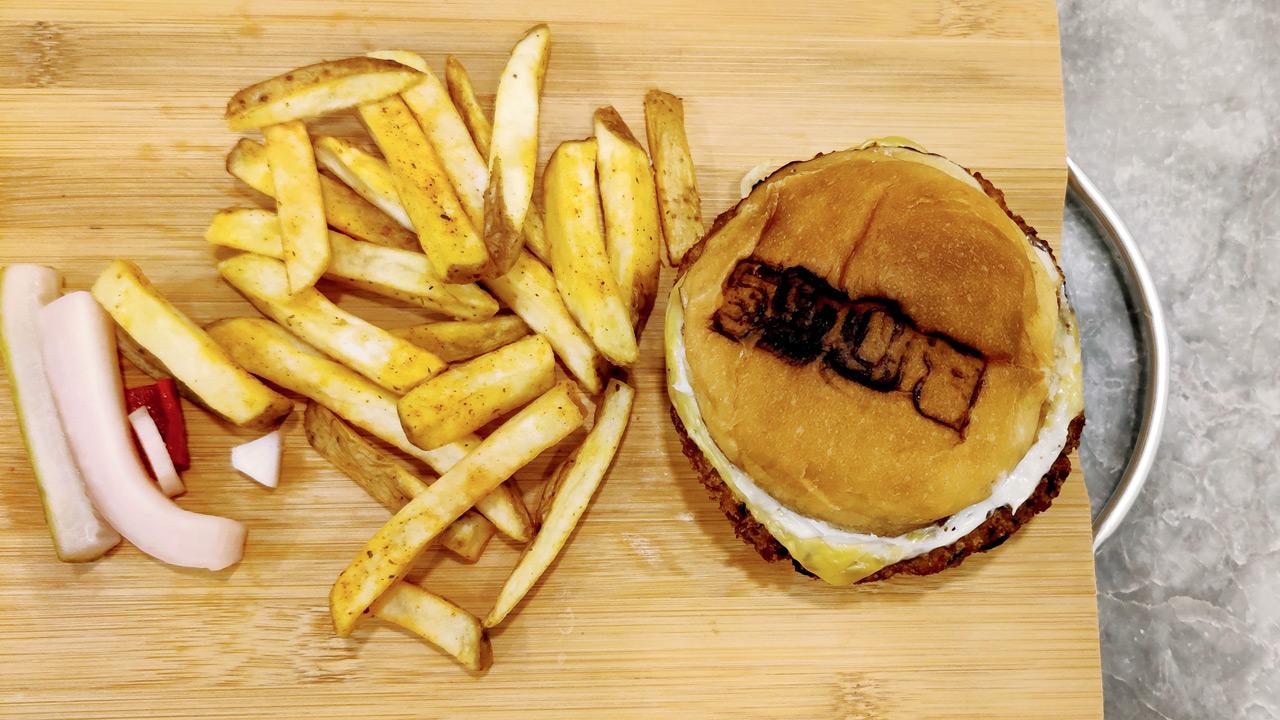 Truffle shroom burger