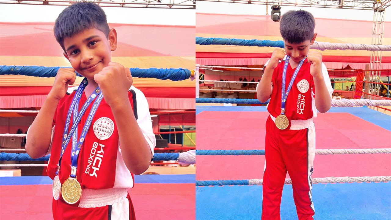 Burhanuddin Rangwala, The young Mumbai Kick-Boxer, bags Medals for Maharashtra at National Championship