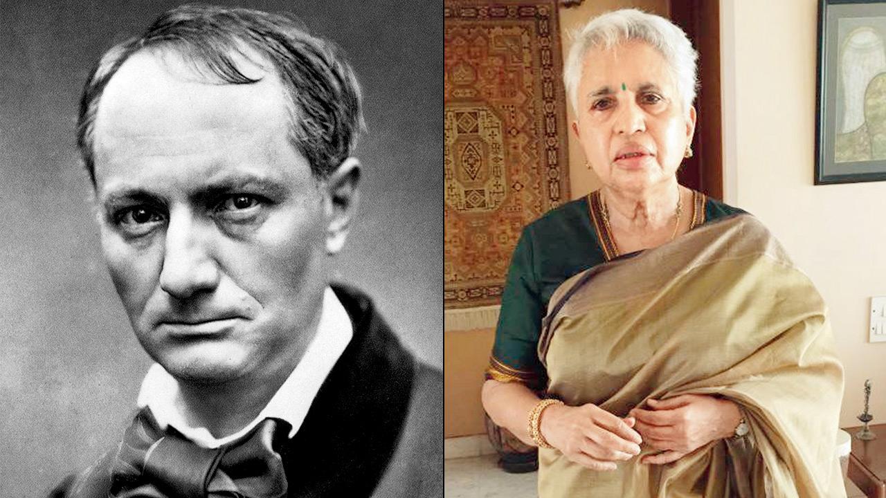 Charles Baudelaire. Pic/Wikimedia Commons (right) Meenal Kshirsagar