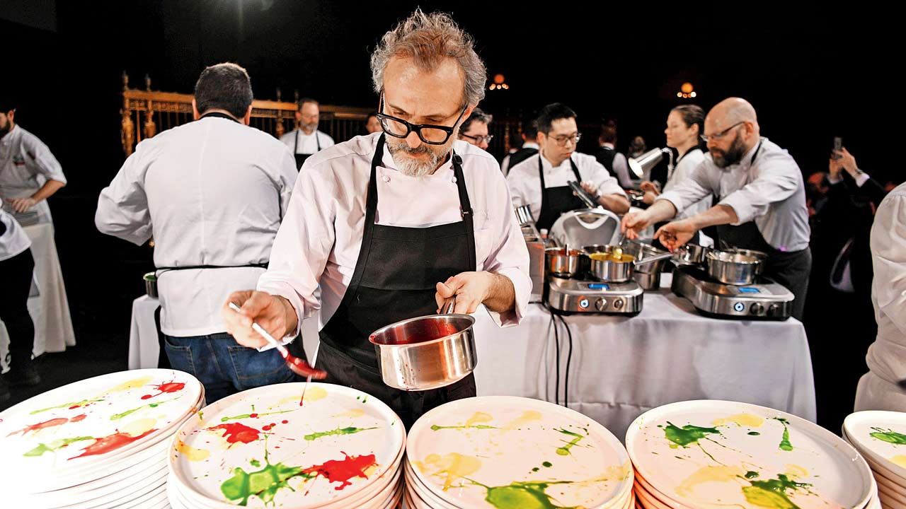 Chef Massimo Bottura says that the secret to his success is loving what he does “between waking up and retiring at night”. Pic/Getty Images