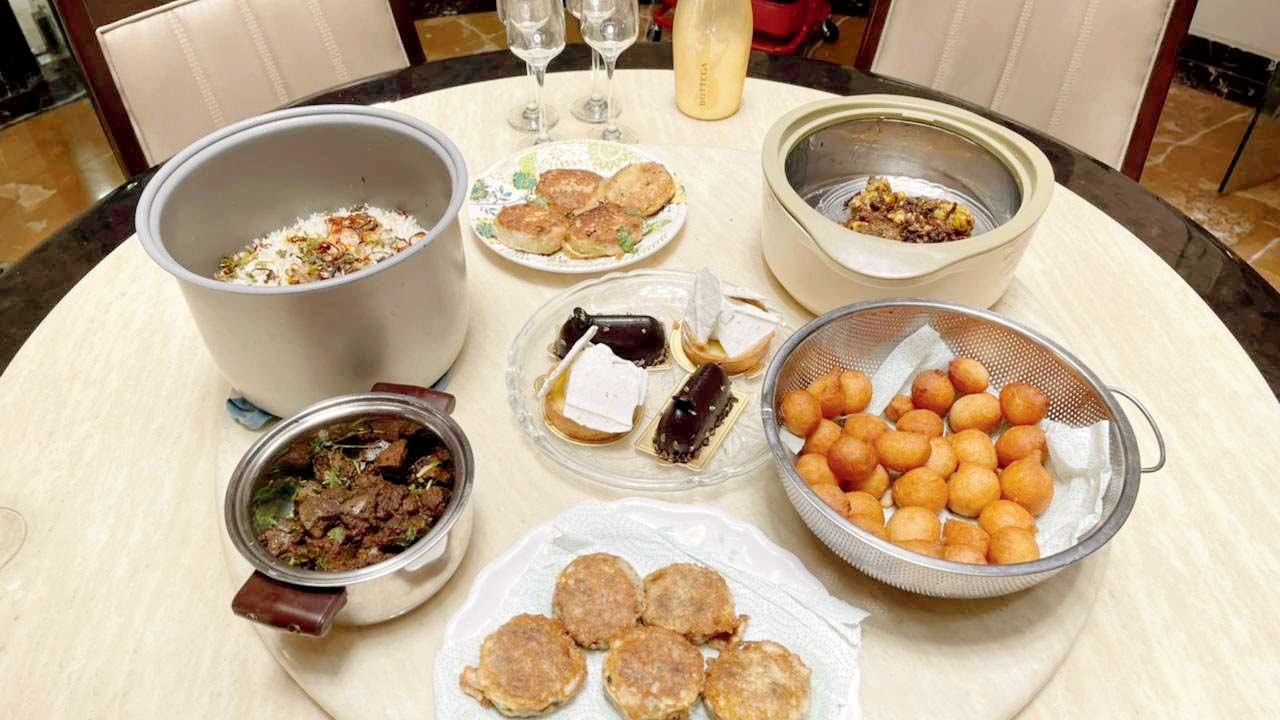 Easter lunch at the Fernandes’ comprises potato chops, fugias,  bheja fry, chicken liver fry and biryani