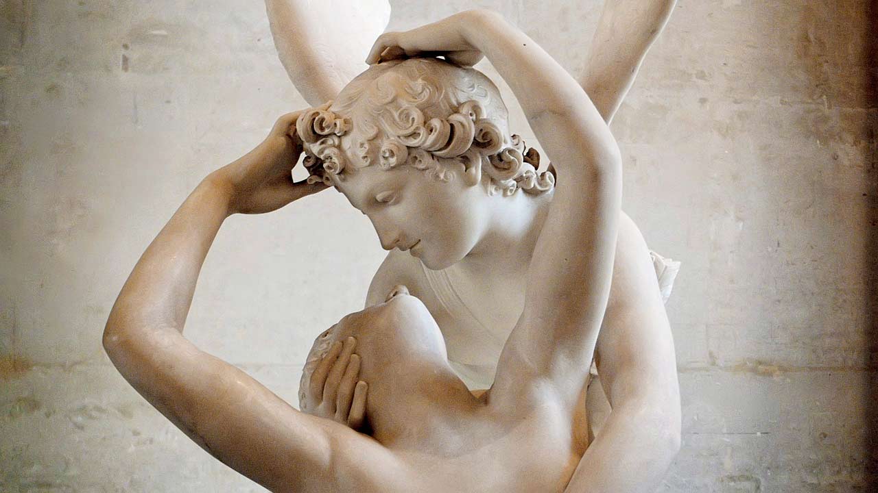 Psyche revived by Cupid’s kiss by Antonio Canova, 1787-1793