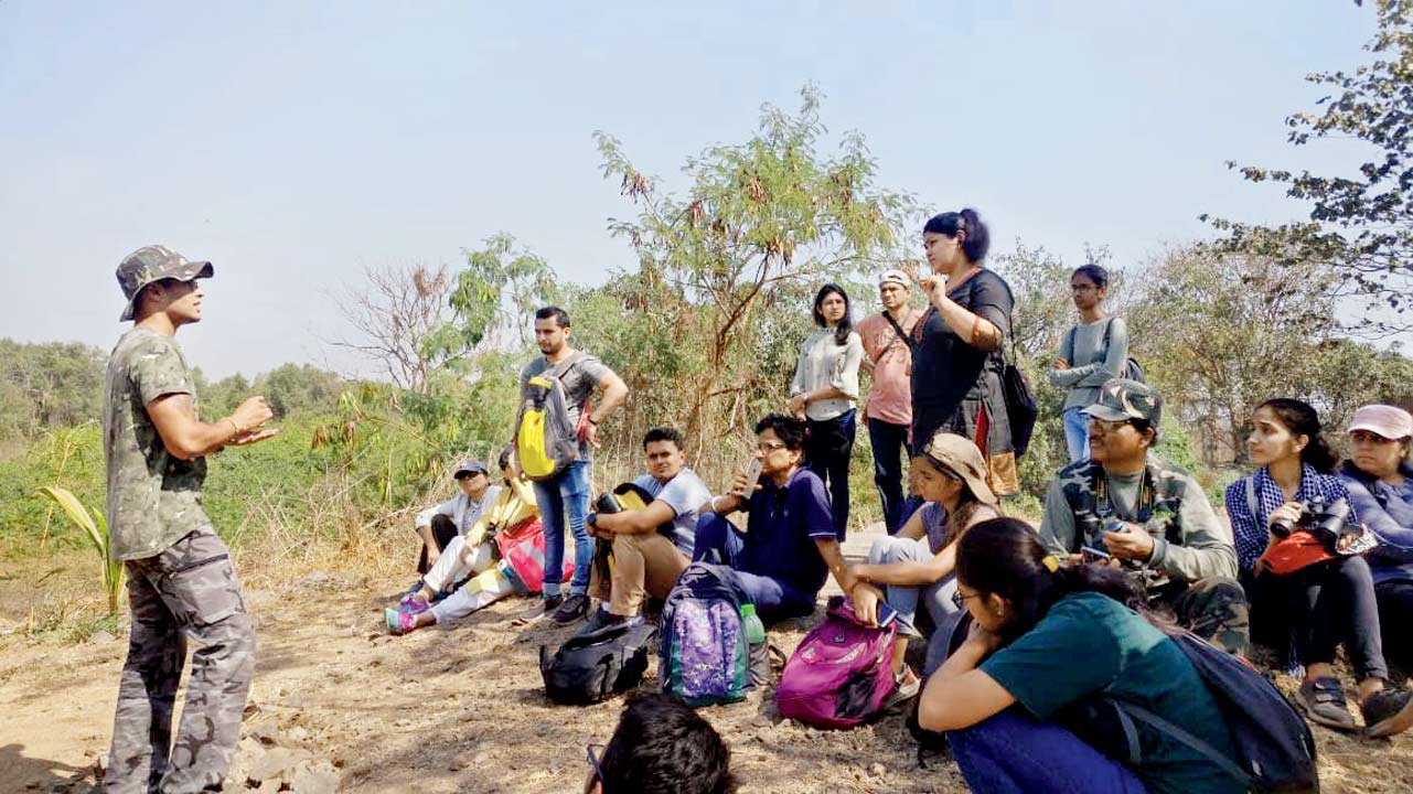 An earlier excursion organised by Karekar and his group