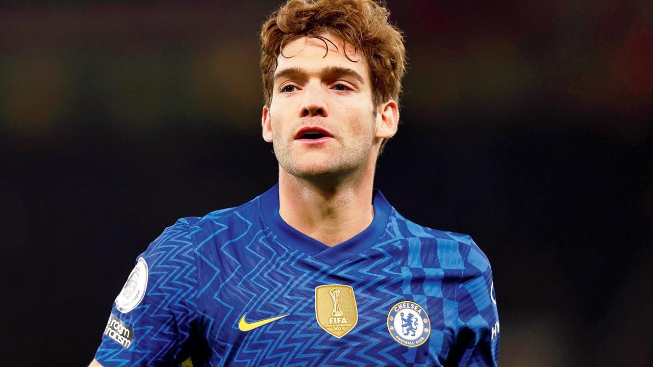 Chelsea’s goal-scorer Marcos Alonso. Pic/Getty Images