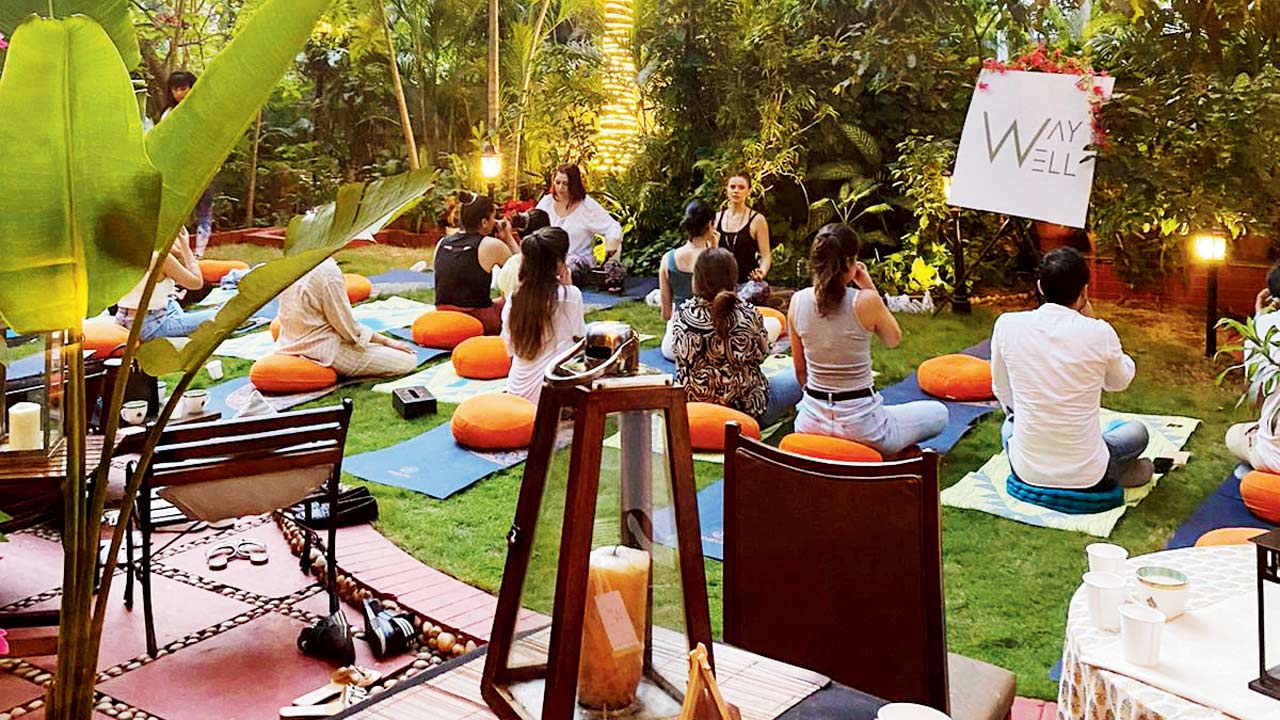 Meditation workshop at a Way Well event held earlier
