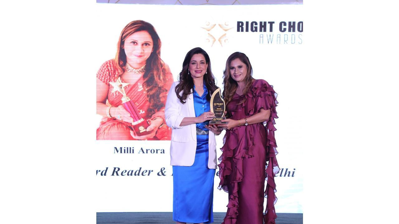 Milli Arora bags Brands Impact Right Choice Award 2022