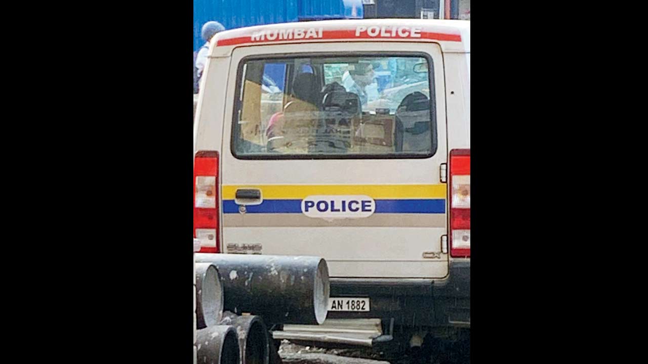 The vehicle that the raid team came in