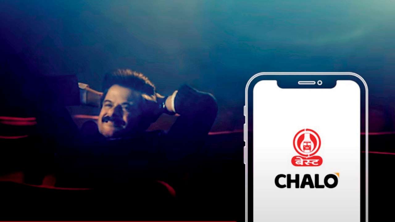 Anil Kapoor in the BEST Chalo  advertisement. Pic/Youtube