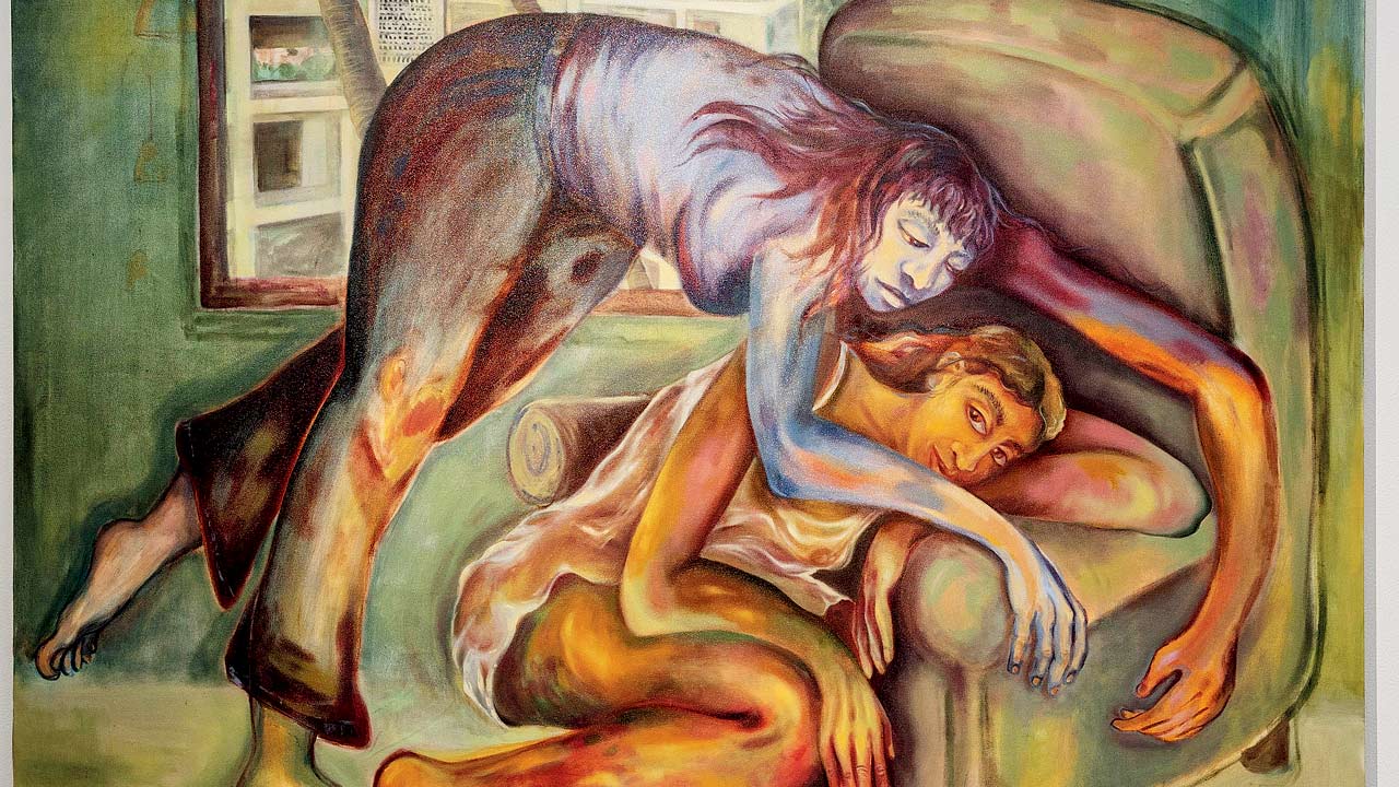 Mehta’s art titled When She Began to Convalesce