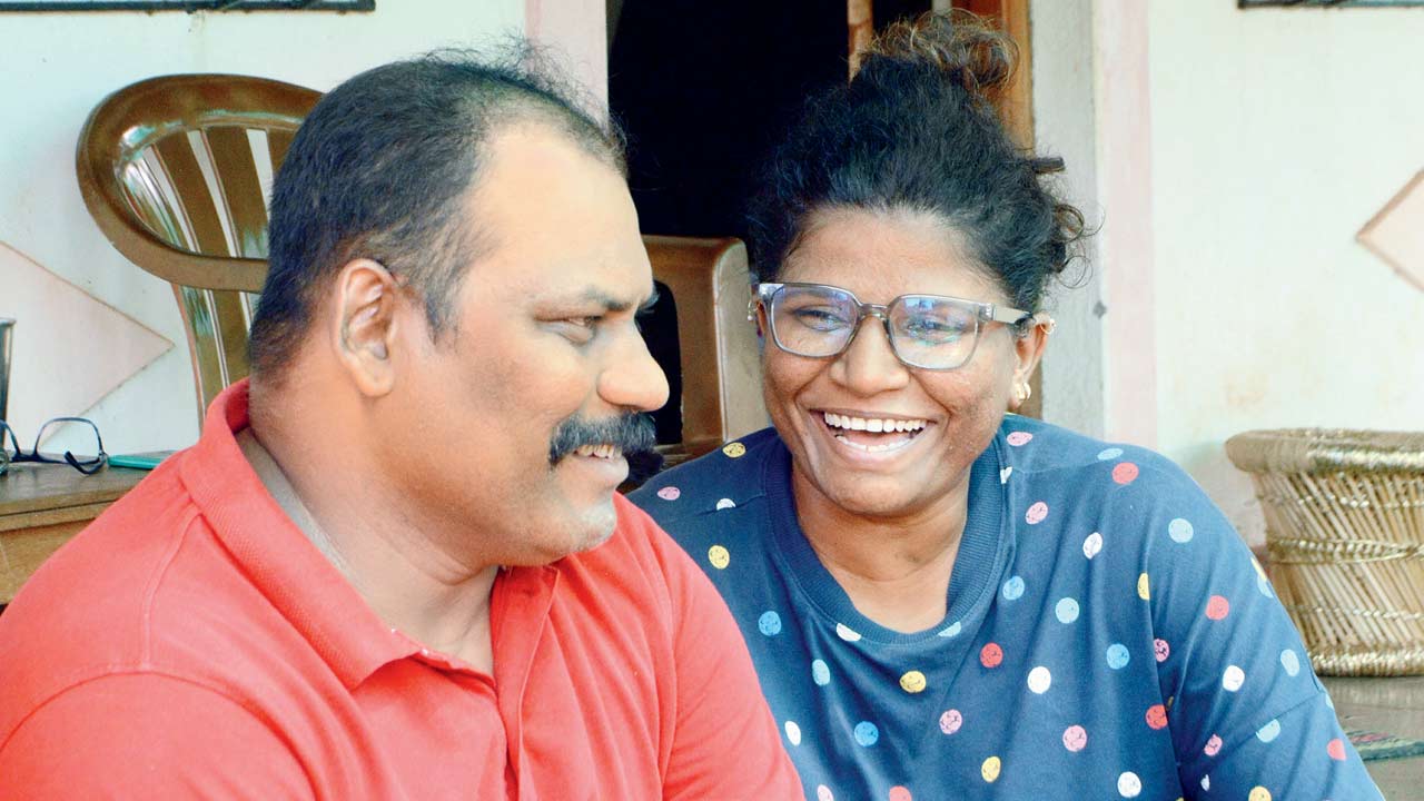 Shrikant Joil and his sister Vaishnavi