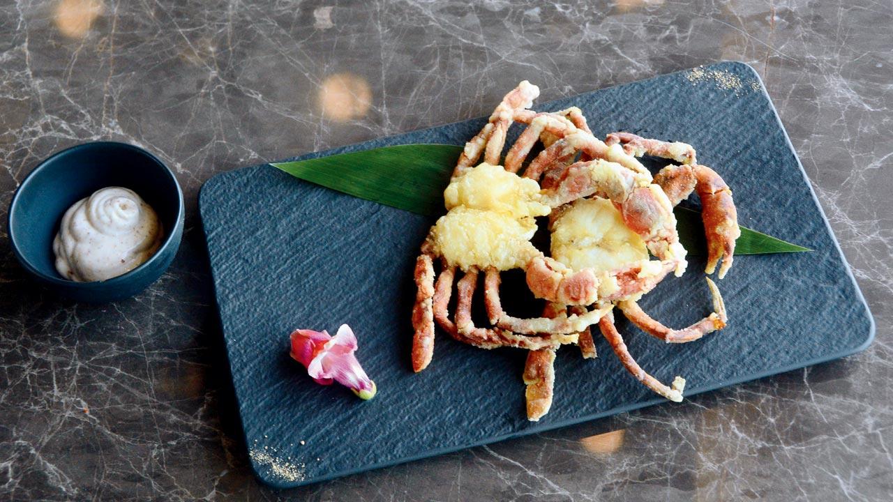 Soft shell kani tempura