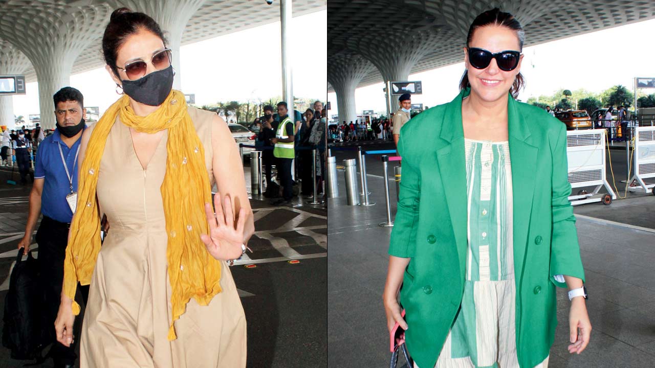 Tabu and Neha Dhupia