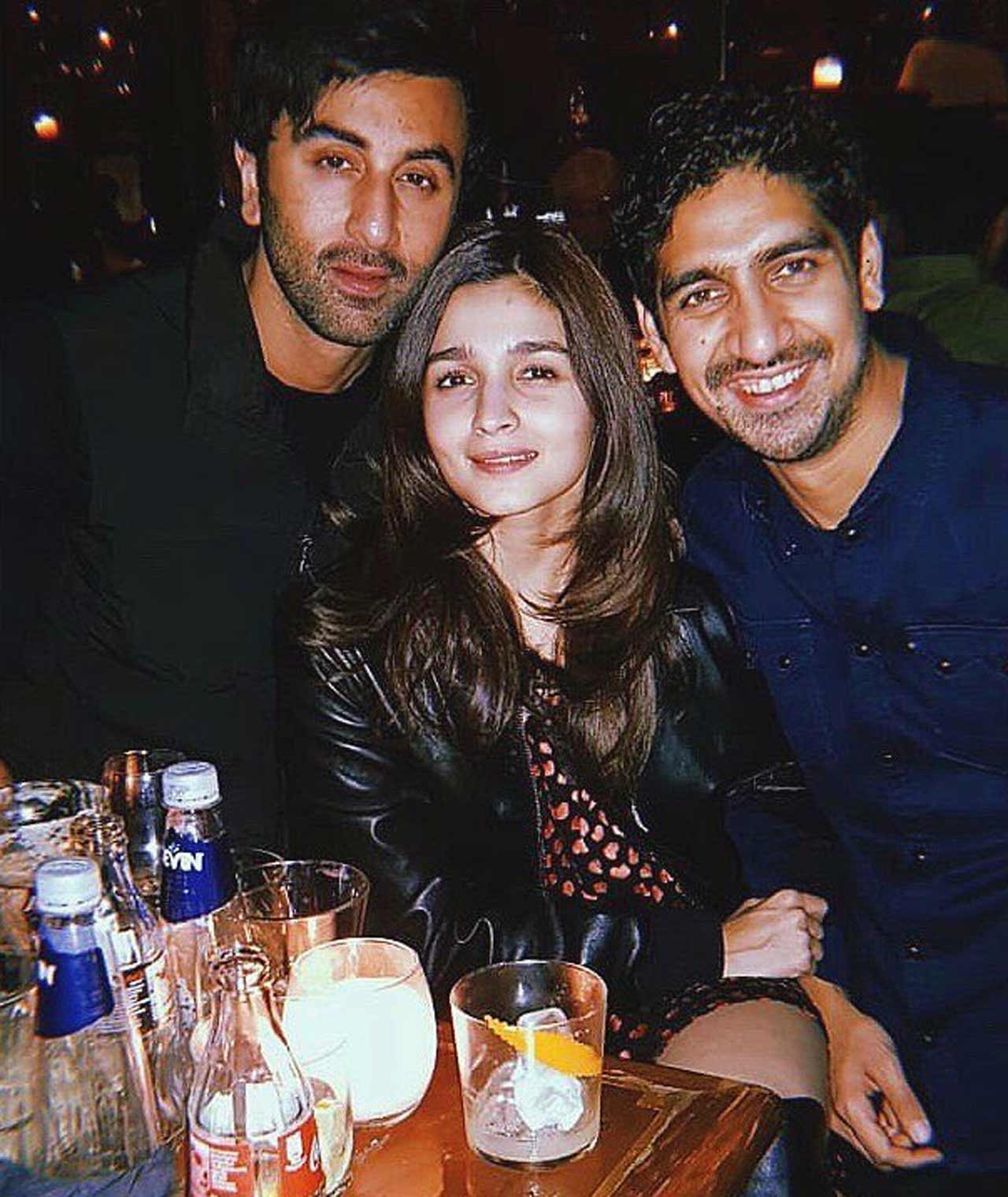 Alia Bhatt shared this picture with Brahmastra director Ayan Mukerji and beau Ranbir Kapoor as they partied together to celebrate their collaboration.