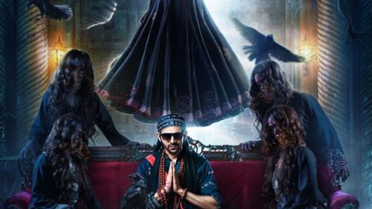Kartik Aaryan aka Rooh Baba introduces his spooky 'saheliyan' in new 'Bhool Bhulaiyaa 2' poster, trends on social media