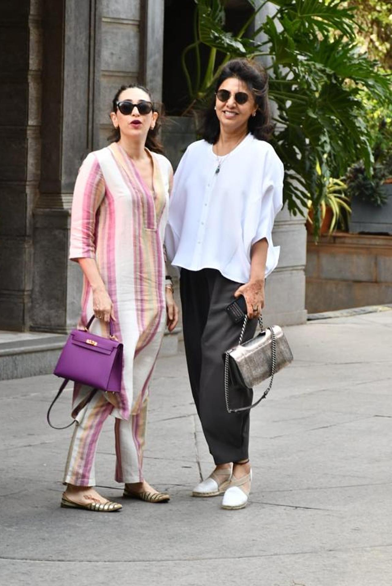 We haven`t spotted the two in the same frame very often. We do now. Neetu Kapoor, Karisma Kapoor come together to get a picture clicked before they head to celebrate Babita Kapoor`s 75th birthday. We haven`t spotted the two in the same frame very often. We do now. Neetu Kapoor, Karisma Kapoor come together to get a picture clicked before they head to celebrate Babita Kapoor`s 75th birthday.